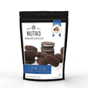 Nutiko Chocolate Biscuits Coated Dates with Almond